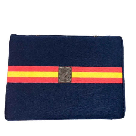 Coussin de corrida bleu  "Drapeau espagnol horizontal"