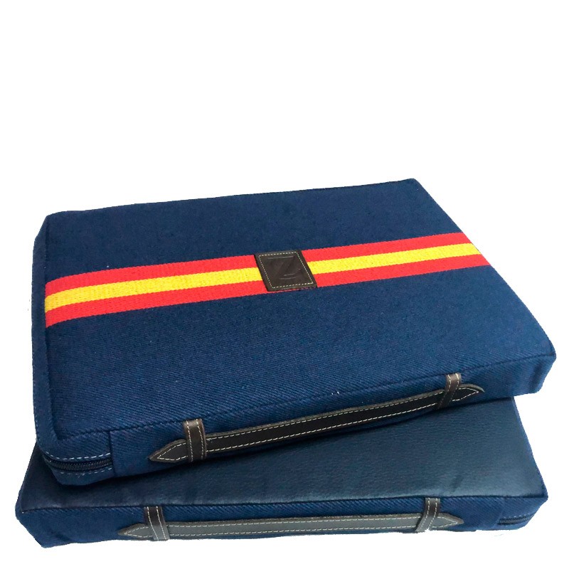 Coussin de corrida bleu "Drapeau espagnol horizontal" Coussin de corrida bleu "Drapeau espagnol horizontal"