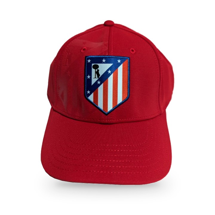 Boné oficial do Atlético de Madrid, cor vermelha