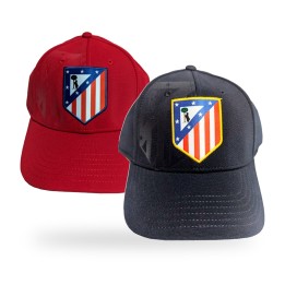 Boné oficial do Atlético de Madrid com emblema bordado