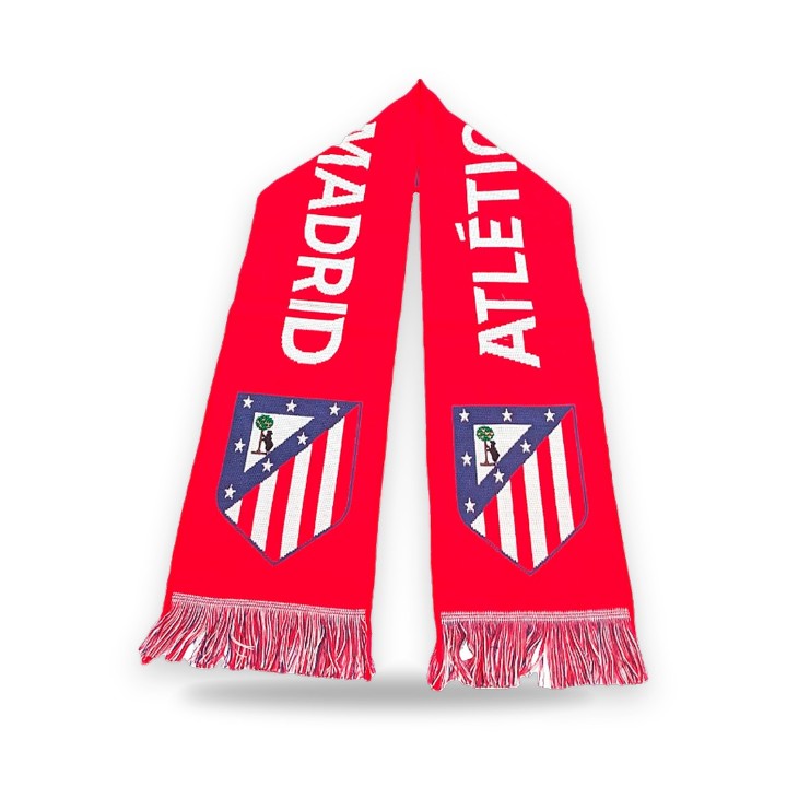 Bufanda oficial del Atlético de Madrid en rojo – vista 5
