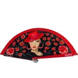 Éventail en bois danseuse de flamenco, modèle 1
