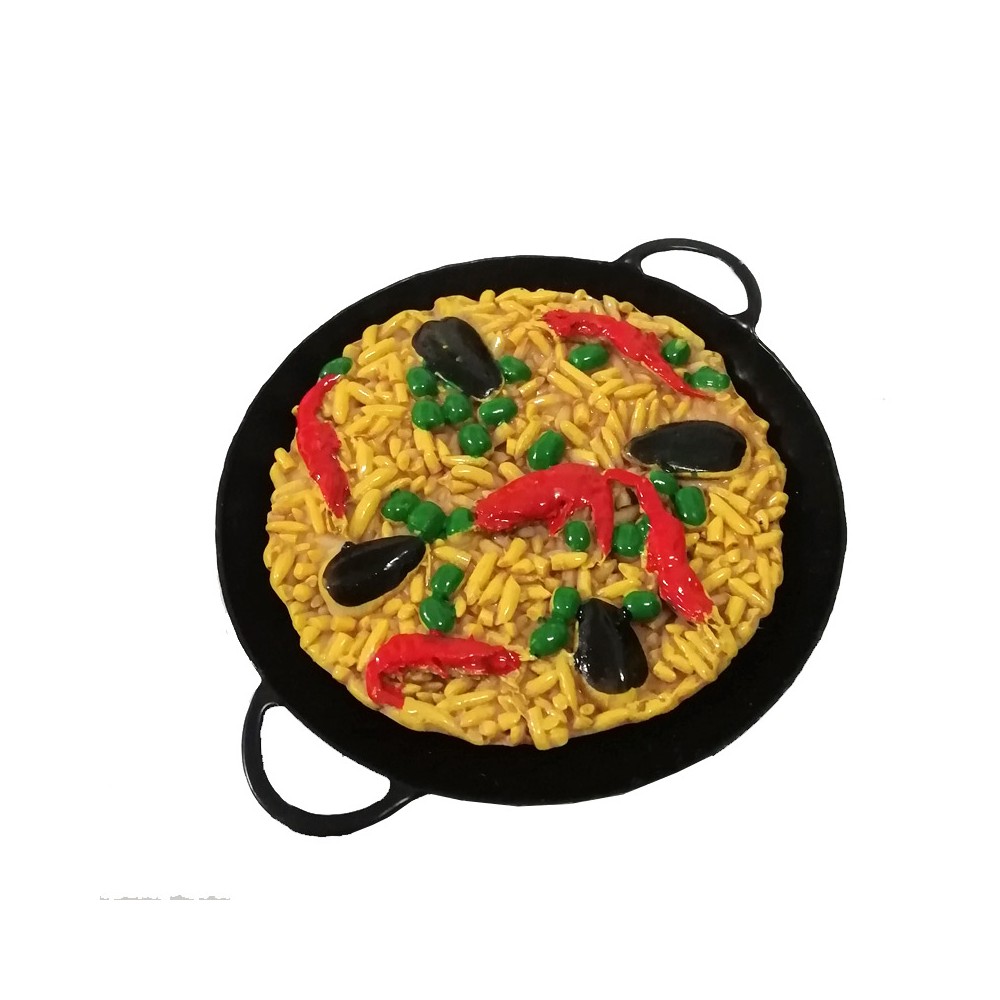 Imán "paella con receta"