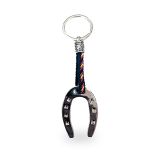 Horseshoe keyring in blue and in the Spanish flag colours