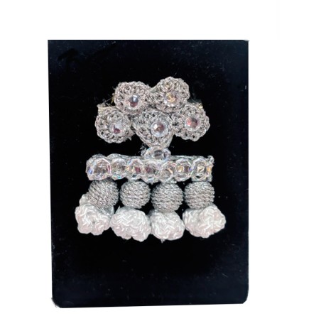 Broche "Alamares de traje de luces" plata