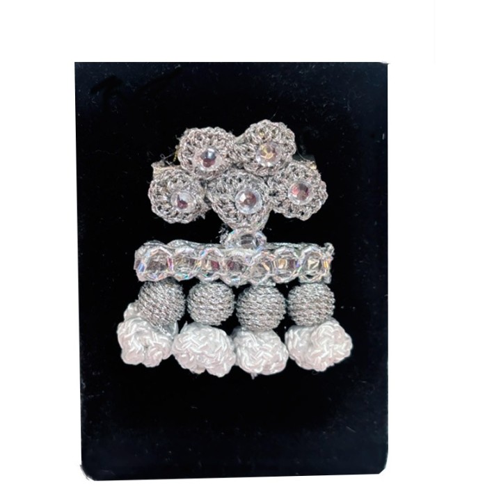 "Alamares" matador suit brooch silver