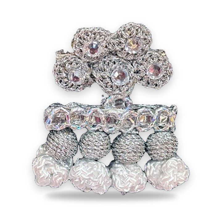 Broche taurino Alamares de traje de luces en plata
