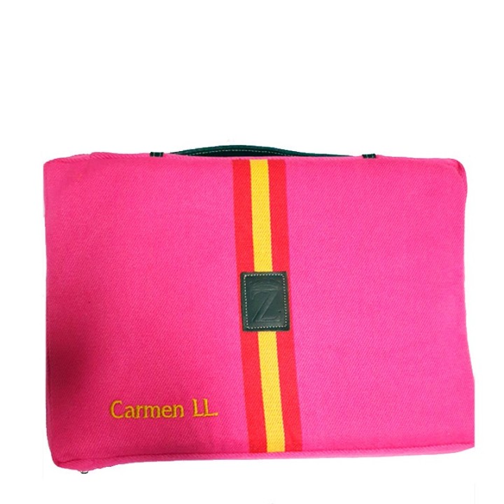 Coussin personnalisé fuchsia Drapeau espagnol
