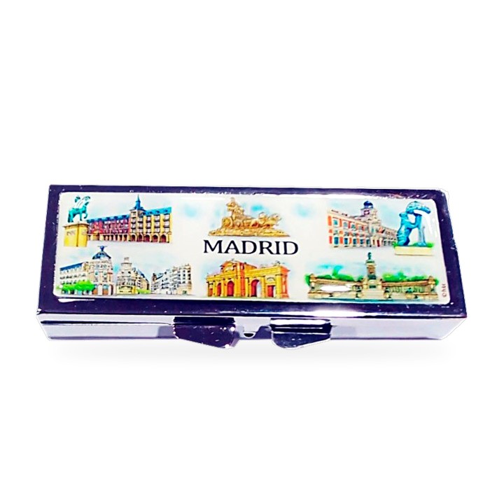 Pillendose Monumentos de Madrid, rechteckiges Modell