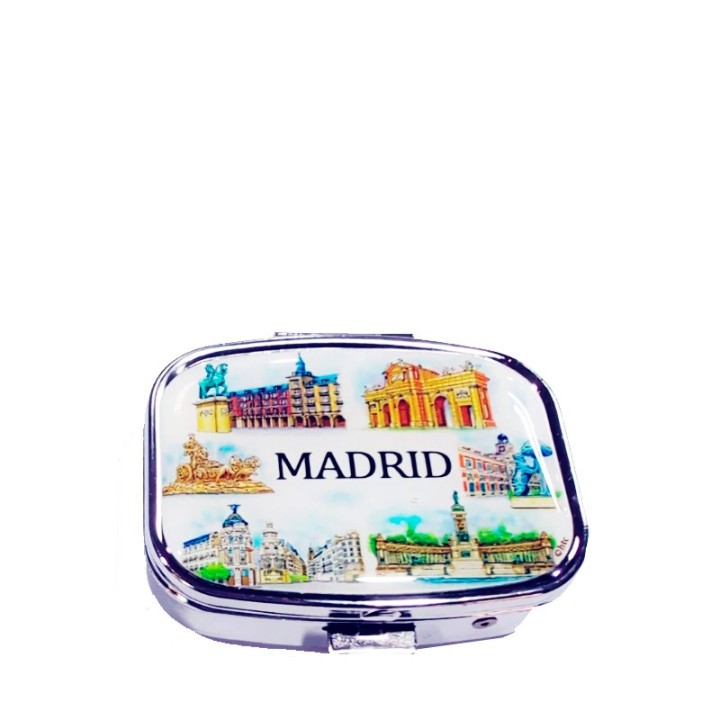 Pastillero "Monumentos de Madrid" cuadrado