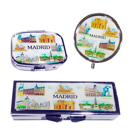 Boîte à pilules  "Monuments de Madrid"