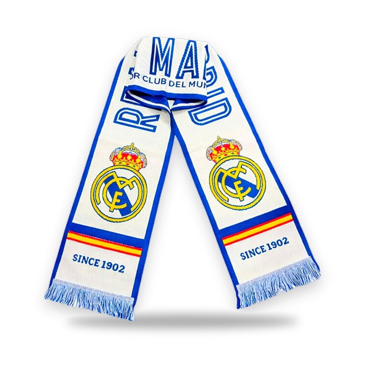 Écharpe officielle du Real Madrid FC, 140 x 20 cm