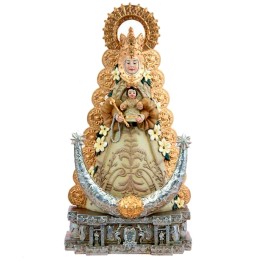 Figur der Virgen del Rocío aus Almonte (Huelva) in drei Größen