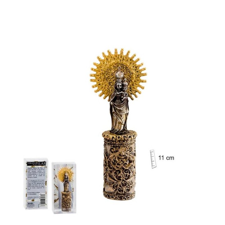 Statuetta della Virgen del Pilar sulla sua colonna – vista 5