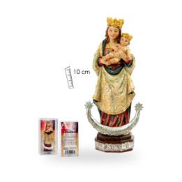 Statuetta della Virgen de la Almudena, misura piccola da 10 cm