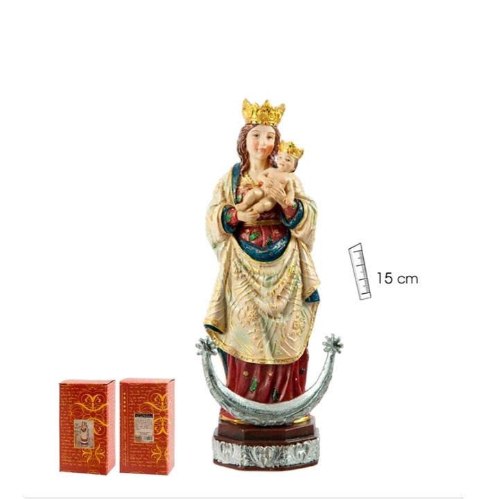 Statuetta della Virgen de la Almudena, misura media da 15 cm
