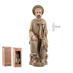 Réplica de la figura Santiago de Compostela (Pórtico de la Gloria) 15 cm