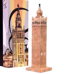 Nachbildung der Giralda von Sevilla aus Kunstharz, 22 cm