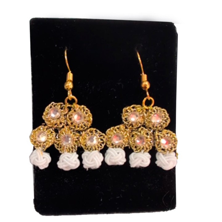 Boucles d'oreilles taurines « Alamares » noir