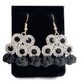 Pendientes taurinos Alamares en negro y plata