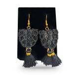 Hombreras bullfighting epaulette earrings – view 5