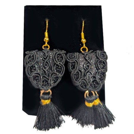 Bullfighting earrings "Bullfighting jacket shoulder pads"