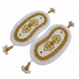 "Bullfighter's suit shoulder pads" white