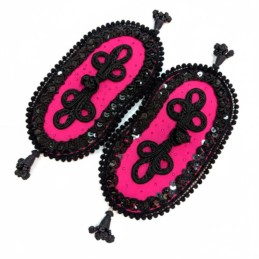 "Bullfighter's suit shoulder pads" fuchsia