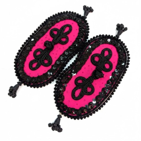 "Bullfighter's suit shoulder pads" fuchsia