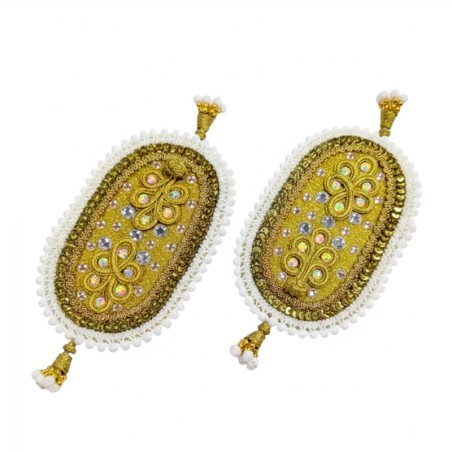 Hombreras taurinas de traje de luces, pequeña color blanco