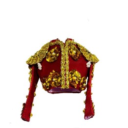 Chaquetilla de traje de Luces para colgar color rojo