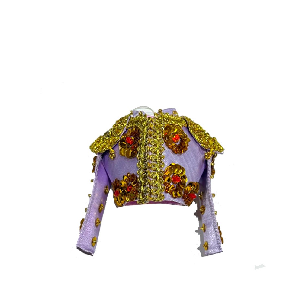 Chaquetilla de traje de Luces para colgar morado