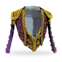 Große Miniatur-Torerojacke in Violett