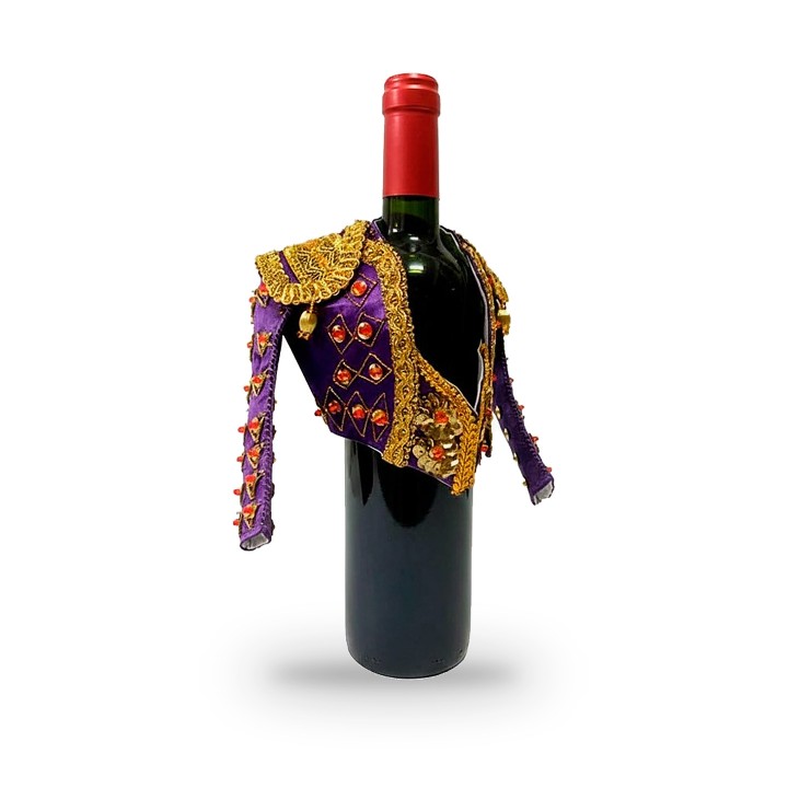 Große Miniatur-Torerojacke in Violett – Ansicht 7