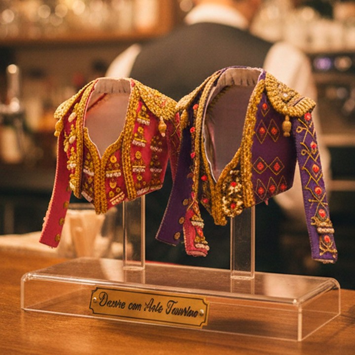 Chaquetilla del traje de luces in miniatura grande come decorazione – vista 8