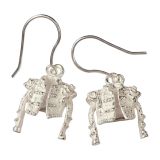 Boucles d'oreilles veste de torero en argent – vue 2