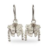 Boucles d'oreilles chaquetilla d'habit de lumière en argent 925