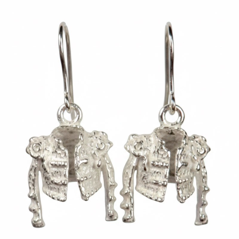 "Chaquetilla de torero" bullfighting silver earrings