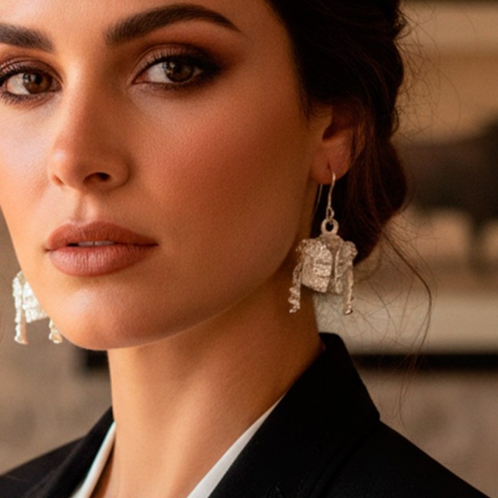 REGALOS TAURINOS, Pendientes de plata de chaquetilla de traje de luces