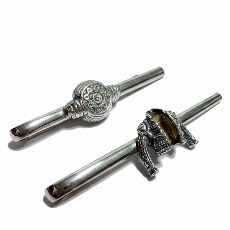 Silver bullfighting tie clip "Chaquetilla or Montera"