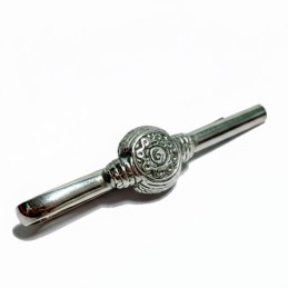 Silver bullfighting tie clip Montera