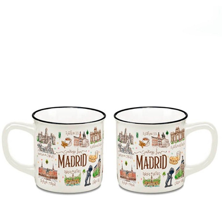 Tazza in ceramica Madrid Acuarela – vista 3