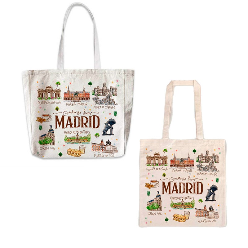 Bolsa de tela "Madrid Acuarela"