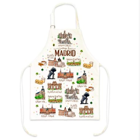 Tablier de cuisine "Madrid Acuarela"