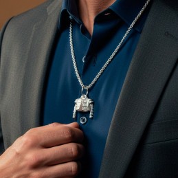 Pendentif taurin "chaquetilla" en argent