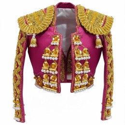 Chaquetilla de Traje de luces, replica miniatura Grande color granate