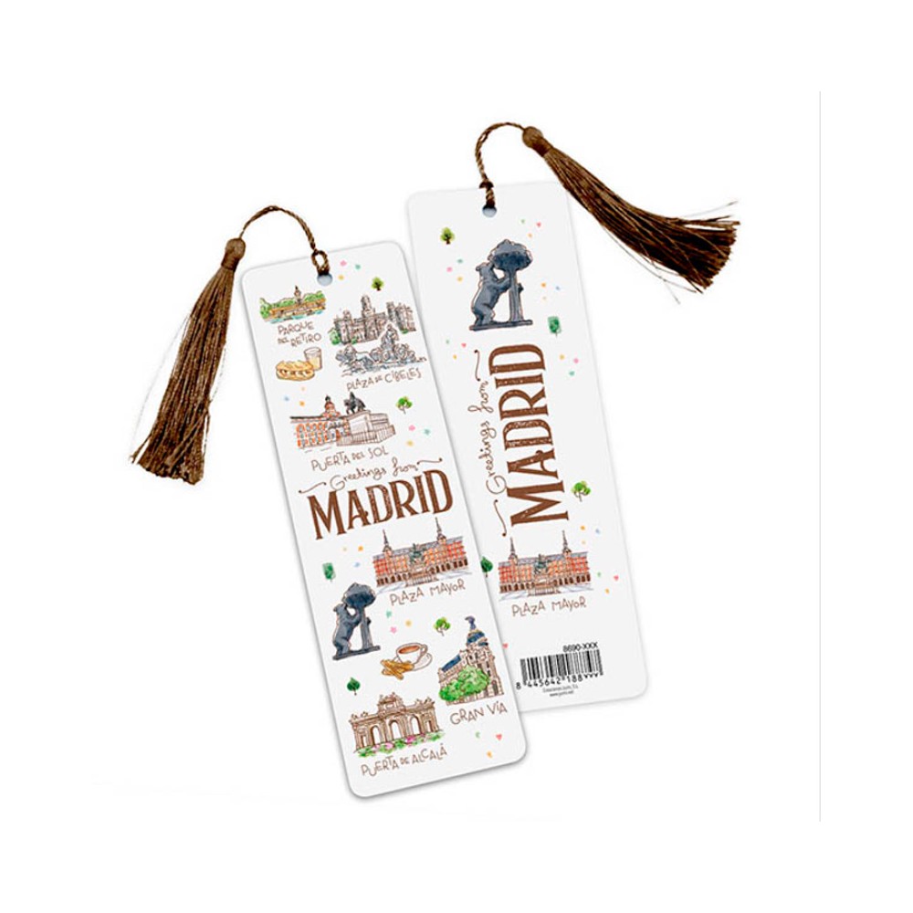 Bookmark for the book "Madrid Watercolor"