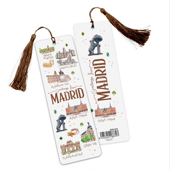 Bookmark for the book "Madrid Watercolor"