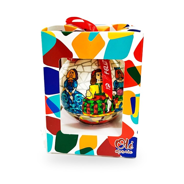 Bola de Natal de As Meninas em mosaico – vista 4
