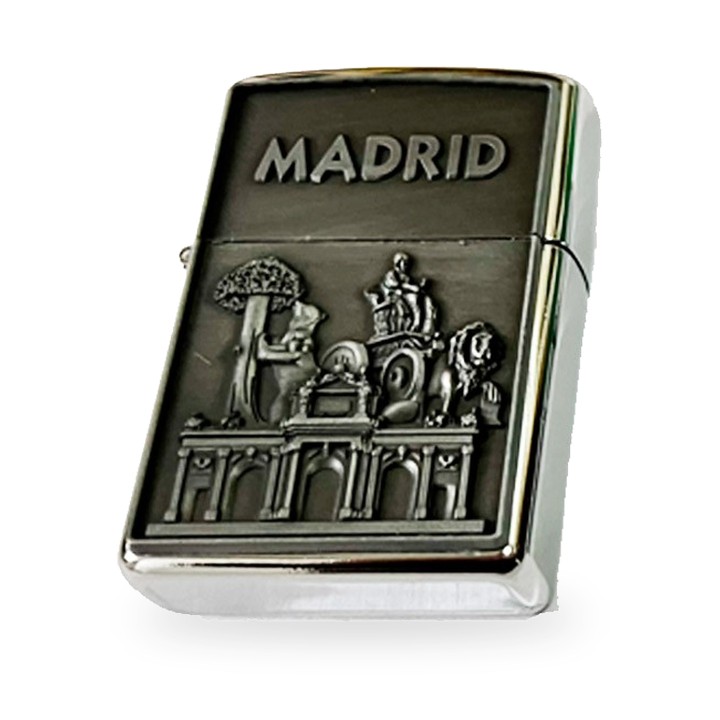 Nachfüllbares Feuerzeug im Zippo-Stil, Spanien und Stierkampf – Ansicht 3